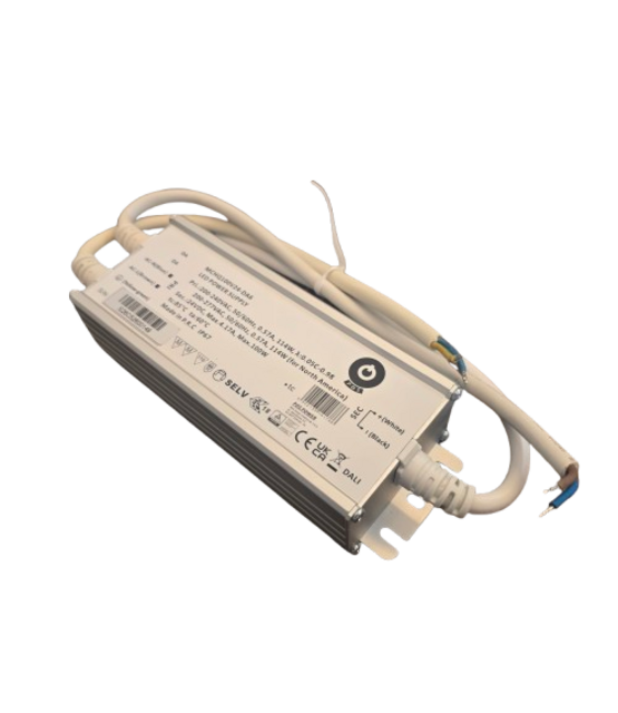 Waterdichte DALI LED voeding 100 watt 24 volt 4,17 Ampère - IP67 - MCHQ100V24-DA6
