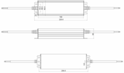 Waterdichte DALI LED voeding 200 watt 24 volt 8,33 Ampère - IP67 - MCHQ200V24-DA6