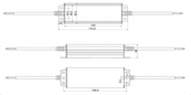 Waterdichte DALI LED voeding 150 watt 48 volt 6,66 Ampère - IP67 - MCHQ150V48-DA6