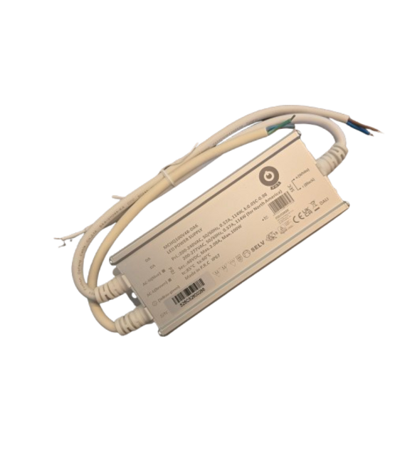 Waterdichte DALI LED voeding 100 watt 48 volt 2,08 Ampère - IP67 - MCHQ100V48-DA6