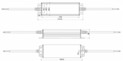 Waterdichte DALI LED voeding 100 watt 48 volt 2,08 Ampère - IP67 - MCHQ100V48-DA6