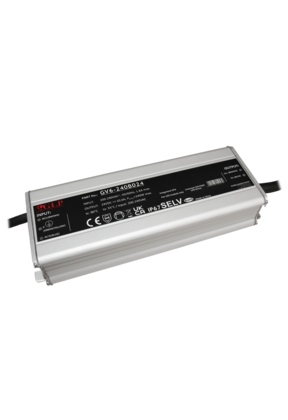 LED voeding 240 watt 24 volt 10 Ampère – IP67 waterdicht – GLP GV6-240B024