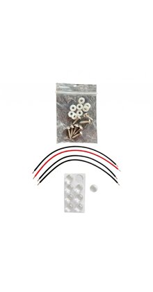 LED Sheet 3000K - aansluit kabel- rubbere montage pads - Schroefjes & ringen