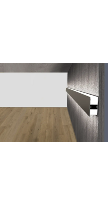 Wit LED wandprofiel Up Down - 2 meter met boven en onder klikafdekking 46 mm x 18.5 mm - UpDown10 WIT
