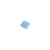 Eindkap neonflex 4 x 8mm met kabeldoorvoer wit/opaal - 1 stuk