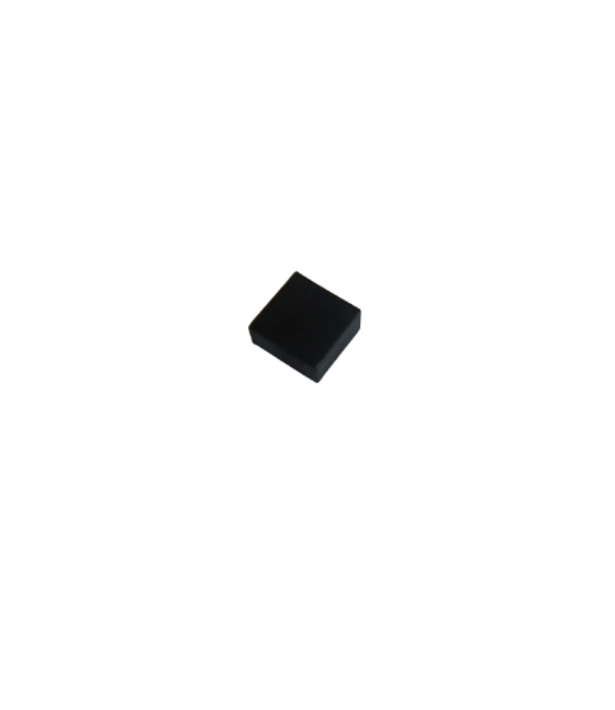 Zwarte eindkap neonflex 4 x 8mm met kabeldoorvoer zwart - 1 stuk