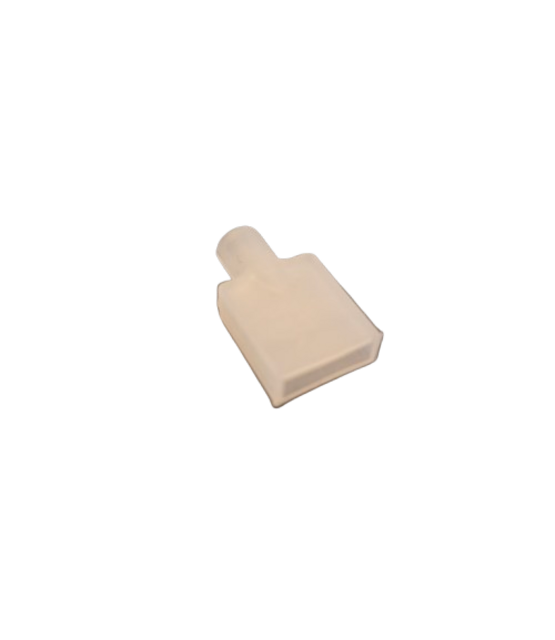 Eindkap neonflex 6 x 12mm met kabeldoorvoer wit/opaal - 1 stuk