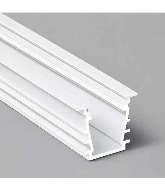 Wit LED plafond profiel inclusief opaal afdekking 23.4 mm x 19 mm - GYPROC10WIT