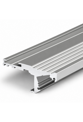 LED strip trapprofiel met afdekking 41,5 mm x 20,6 mm - D10ALU