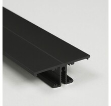 LED profiel Up Down - met afdekking 13,5 mm x 40 mm - UpDown02ZWART