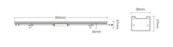 100cm Waterdichte LED Wallwasher Gevel verlichting - breedstraler  RGBCCT 24 watt 230V IP66 -