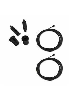 Zwart kabel ophangsysteem voor LED profiel, XL306ALU, XL306WIT, XL306ZWART, XL340ALU, XL340WIT, XL340ZWART- kabels voor LED profiel - ZWART