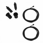 Zwart kabel ophangsysteem voor LED profiel, XL306ALU, XL306WIT, XL306ZWART, XL340ALU, XL340WIT, XL340ZWART- kabels voor LED profiel - ZWART