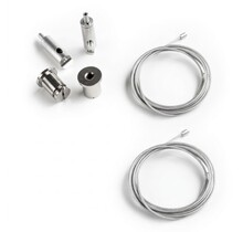 ALU kabel ophangsysteem voor LED profiel, XL306ALU, XL306WIT, XL306ZWART, XL340ALU, XL340WIT, XL340ZWART- kabels voor LED profiel - ALU