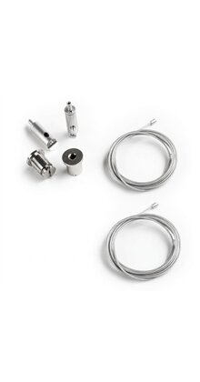ALU kabel ophangsysteem voor LED profiel, XL306ALU, XL306WIT, XL306ZWART, XL340ALU, XL340WIT, XL340ZWART- kabels voor LED profiel - ALU