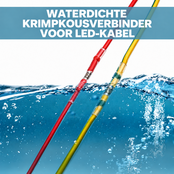LED kabelverbinders, waterdicht geïsoleerd, 4 maten, 26-10 AWG, soldeerverbinders met krimpslang, krimpkous, krimpverbinders voor 12V, 24V, 48V