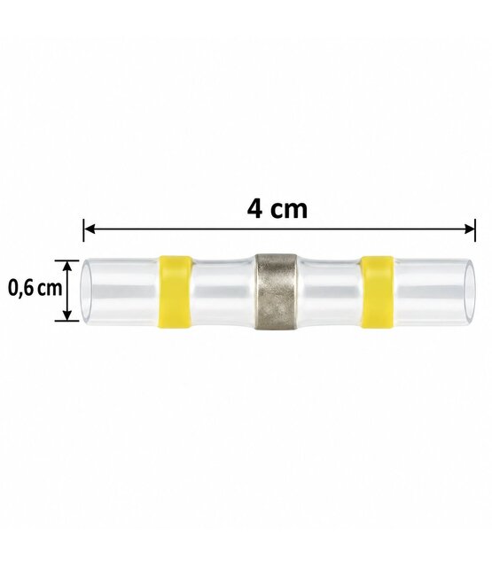 LED kabelverbinders, waterdicht geïsoleerd, 4 maten, 26-10 AWG, soldeerverbinders met krimpslang, krimpkous, krimpverbinders voor 12V, 24V, 48V
