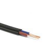 Installatiekabel  0,75mm² 18AWG 2-aderige platte installatie kabel met PVC bescherming en koperen kern  - 100cm (tot 100m op rol)