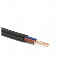 Installatiekabel  0,75mm² 18AWG 2-aderige platte installatie kabel met PVC bescherming en koperen kern  - 100cm (tot 100m op rol)
