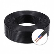 Installatiekabel  0,75mm² 18AWG 2-aderige platte installatie kabel met PVC bescherming en koperen kern  - 100cm (tot 100m op rol)