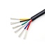 LED voeding stroomkabels Luksus Installatiekabel  0,75mm² 18AWG 6-aderige ronde installatie kabel met PVC bescherming en koperen kern  - 100cm (tot 100m op rol)