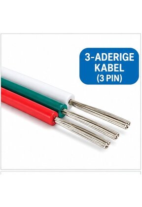 Dual white - CCT LED strip aansluitkabel 3-polig - 0,5 mm2 1 meter - voor dual white LED strips