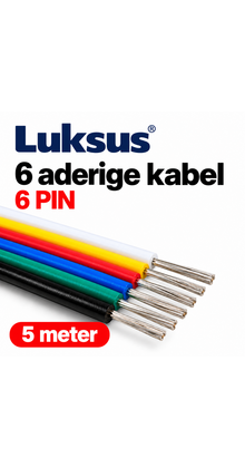 RGBCCT Kabel 6-polig, YZWL 4x0,35mm - 22AWG - 5 meter