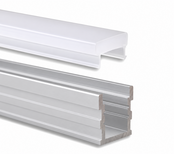 Overrijdbaar LED profiel 2 meter met extra dikke klikafdekking 26 mm x 26 mm - PA3
