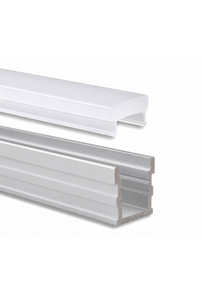 Overrijdbaar LED profiel 2 meter met extra dikke klikafdekking 26 mm x 26 mm - PA3
