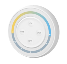 LED draadloze wanddimmer 4 zone voor Dual white - Miboxer S1W+