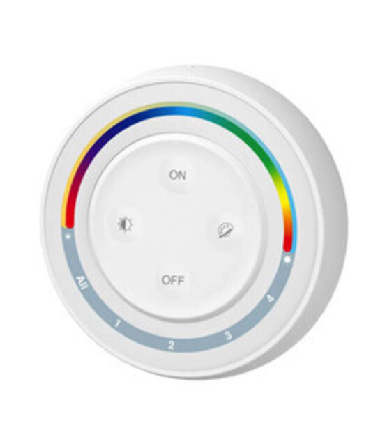 LED draadloze wanddimmer 4 zone voor RGBW, RGBWW, RGBCCT - Miboxer S2W+