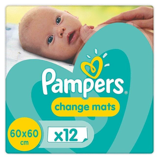 Pampers Pampers Change Mats Verschoon Matjes 60x60cm 12 stuks