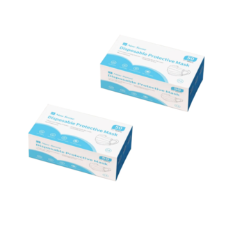 merkloos Wegwerp Mondkapjes 3-laags - 100 Stuks