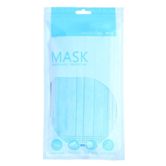 merkloos Mask Wegwerp 3 -laags Mondkapjes 10 stuks