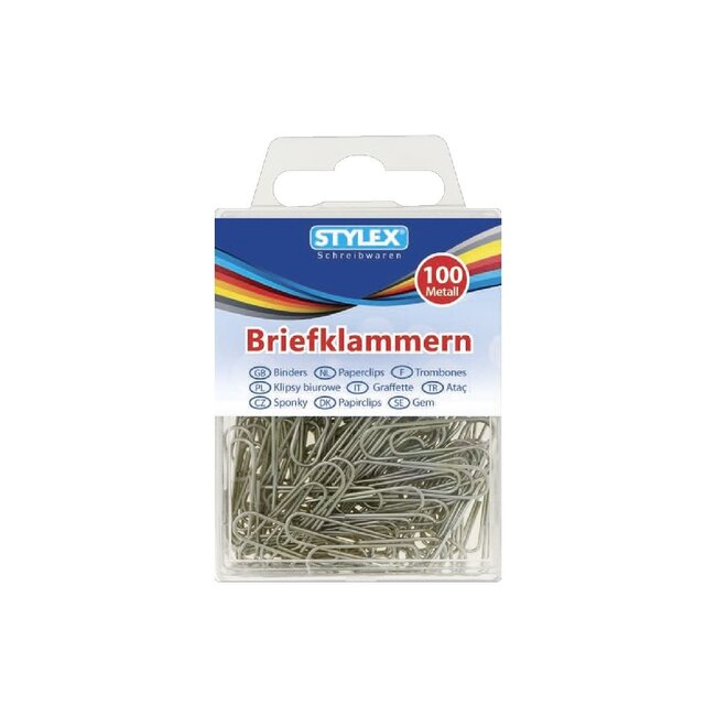 merkloos Paperclips 100 Doosje