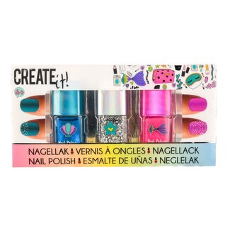 merkloos Create It! Nagellak Zeemeermin 3pk
