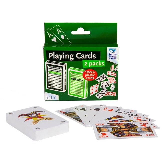 Clown Games Clown Speelkaarten 100% Plastic Set 2