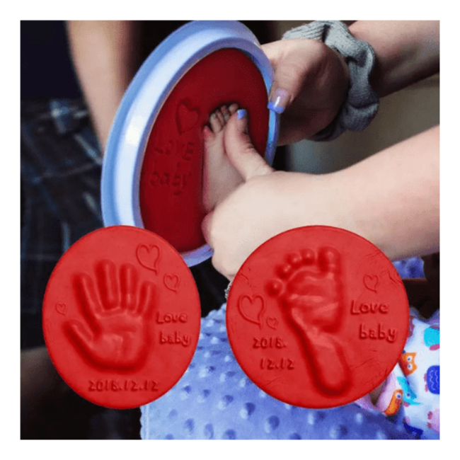 SFT-products SFT Products Hand En Voet-Afdruk Makers Voor Kinderen Rood