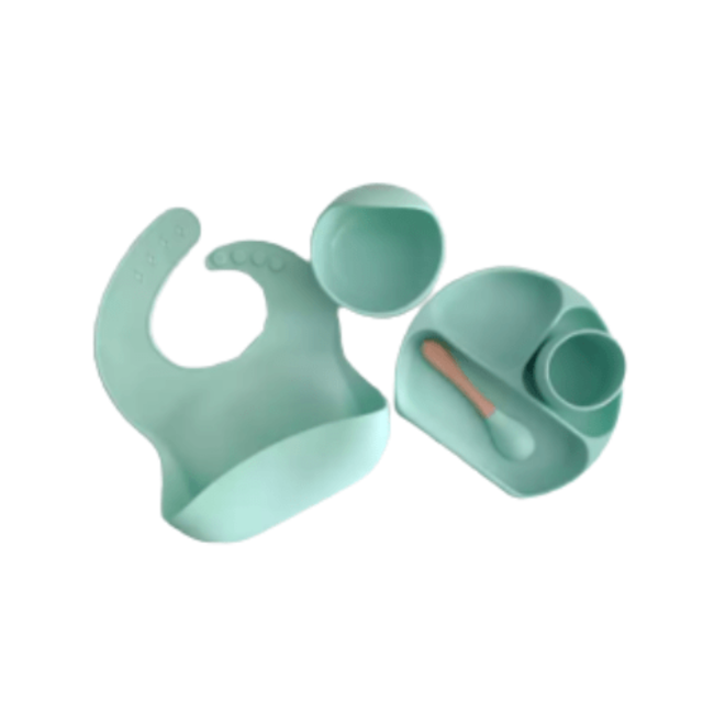 SFT-products SFT Products - Turquoise - Eetsetje - 5-delig Eetsetje van Siliconen