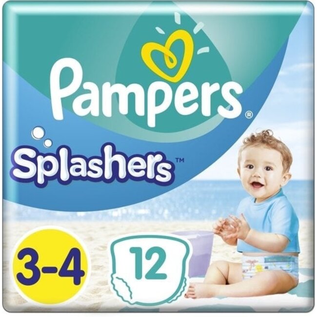 Pampers Splashers Zwemluiers Maat 3/4 - 12 stuks