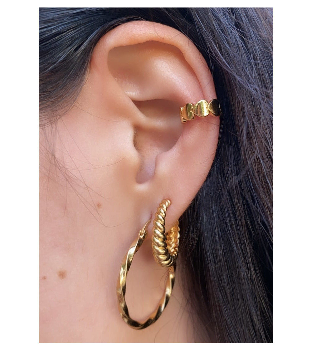 T.I.T.S. T.I.T.S. Heart Ear Cuff Silver