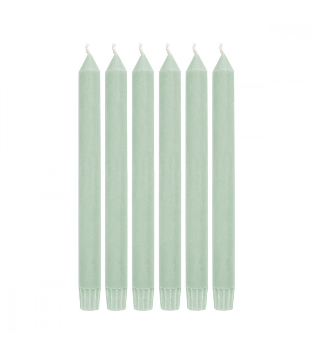Return to Sender Dining candles light green long