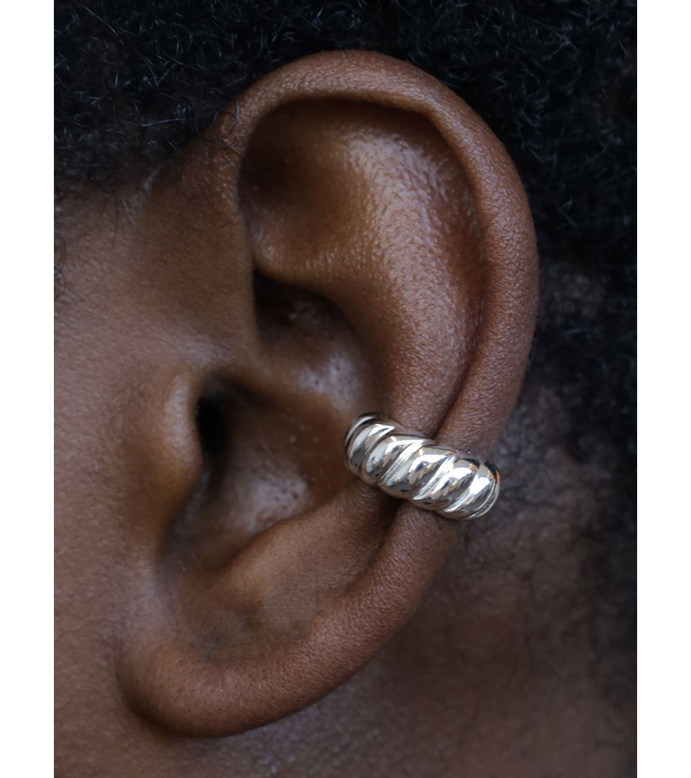 T.I.T.S. TITS Croissant Ear Cuff Zilver