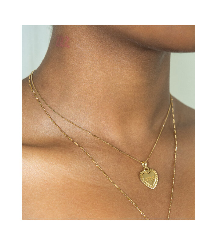 T.I.T.S. TITS Box Chain Ketting Goud