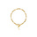 T.I.T.S. T.I.T.S. Tits Anchor Chain Bracelet Gold