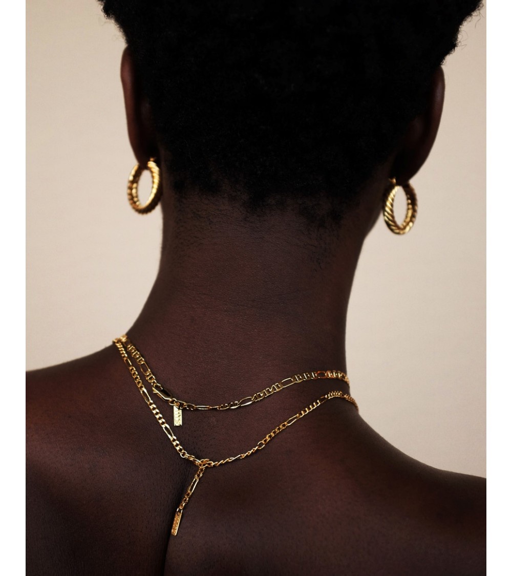 T.I.T.S. TITS Figaro Chain Necklace Gold