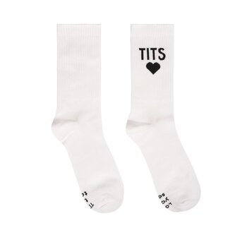 T.I.T.S. Logo Socks Black and White