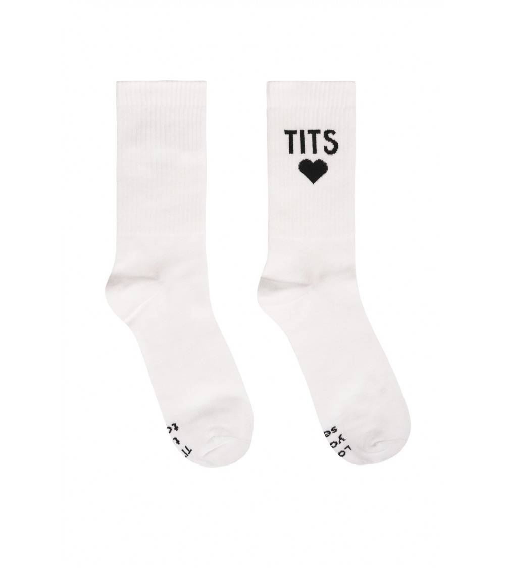 T.I.T.S. TITS Logo Socks Black-White