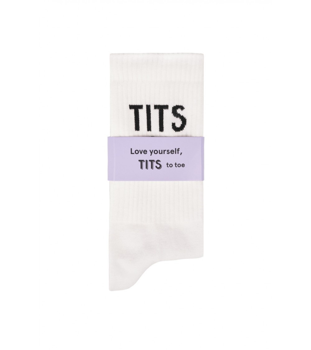 T.I.T.S. TITS Logo Socks Black-White