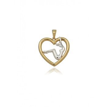 T.I.T.S. Heart Body Hanger Goud Zilver